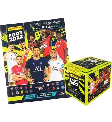 Panini Foot 2022 Ligue 1 Stickers Album Box With 50 Packets