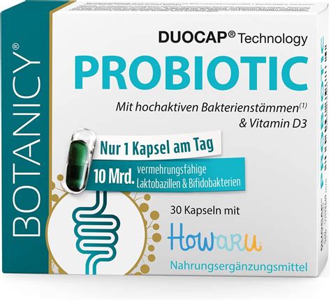 BOTANICY Probiotic Präbiotika und Probiotika 10 Mrd Laktobakterien