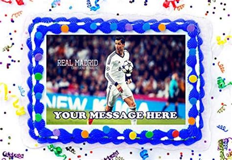 Cristiano Ronaldo Lionel Messi Edible Image Cake Topper Personalized