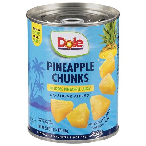 DOLE PACKAGED DOLE PINEAPPLE CHUNKS - US Foods CHEF'STORE