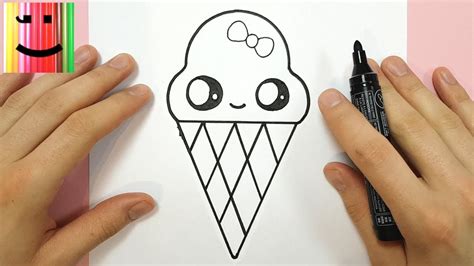 Comment Dessiner Une Glace Kawaii Avec Un Noeud Papillon Tuto Dessin