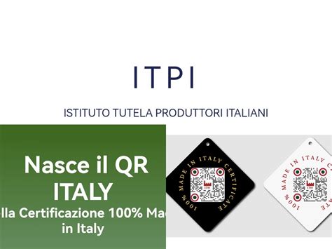 Nasce Il QR ITALY Della Certificazione 100 Made In Italy