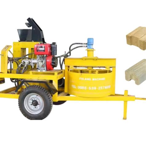 M Mi Twin Hydraulic Mobile Clay Interlocking Block Making Machine