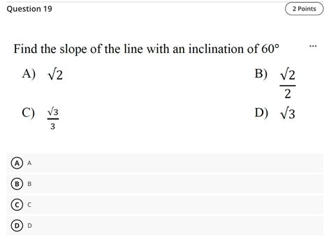 Solved Question 192 ﻿pointsfind The Slope Of The Line With