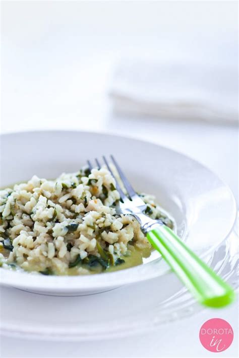 Risotto Ze Szpinakiem Przepis Dorota Kami Ska