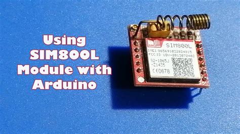 Using SIM800L GSM Module With Arduino 5 Minute Tutorial YouTube