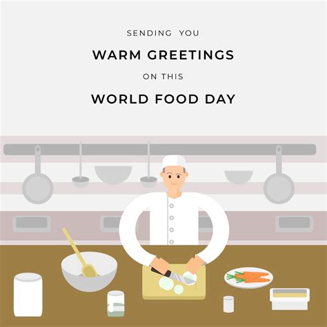 Free World Food Day Greeting Card Vector Template Edit Online