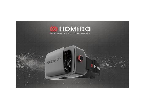 Homido HOMIDOFK2 Black Virtual Reality Headset V1 2 With Carrying Box