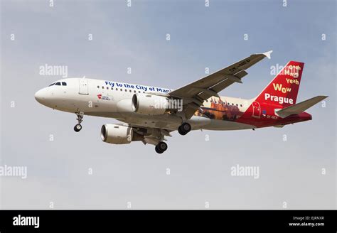 Czech Airlines Airbus A319 With City Of Prague Special Livery