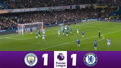 Manchester City Vs Chelsea 1 1 2024 Premier League Match Highlights