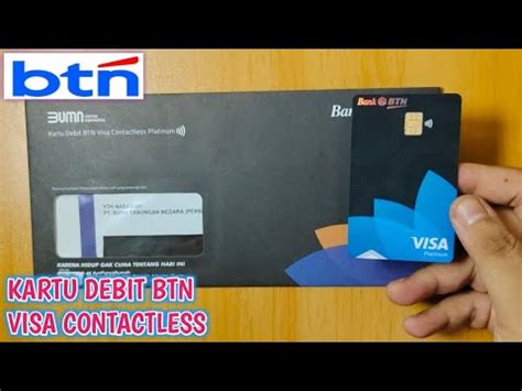 Unboxing Review Kartu Debit Btn Visa Contactless Youtube