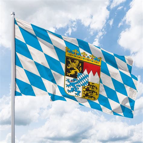 Bayern Flagge Mit Wappen Raute Bei Deitert Kaufen