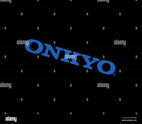 Onkyo Rotated Logo Black Background B Stock Photo Alamy