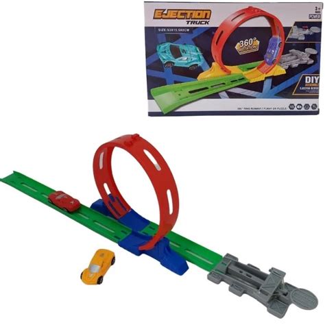 Pista Looping 360º C Lançador E 2 Carrinhos Tipo Hotwheels Shopee Brasil