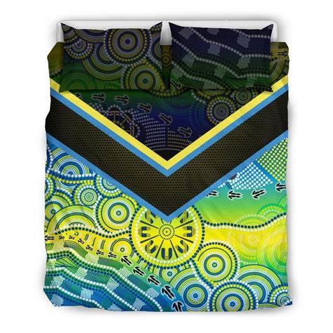 AIO Pride Aboriginal 3 Piece Duvet Cover Set Dot Painting Indigenous