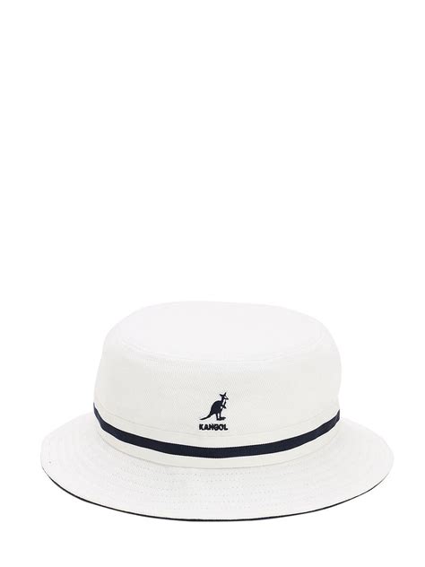 Kangol Stripe Lahinch Bucket Hat In White For Men Lyst