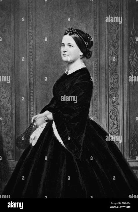 Portrait Photo C1860s Of Mary Todd Lincoln 1818 1882 Wife Of Us