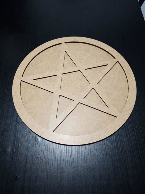 Pentâculo Pentagrama Para Altar Wicca Bruxa E 5 Elemento