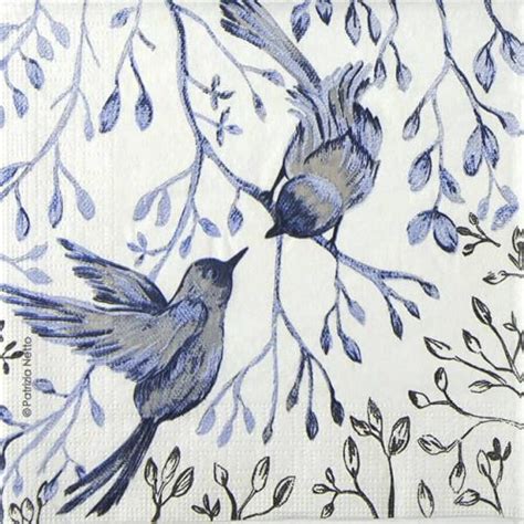 Single Decoupage Napkin P Netto Jardin Japonais En Blanc