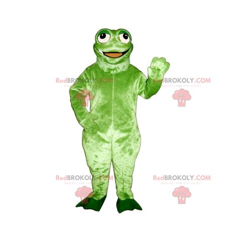 Green Frog Mascot Dressed As A Pirate Forest Sizes L 175 180cm