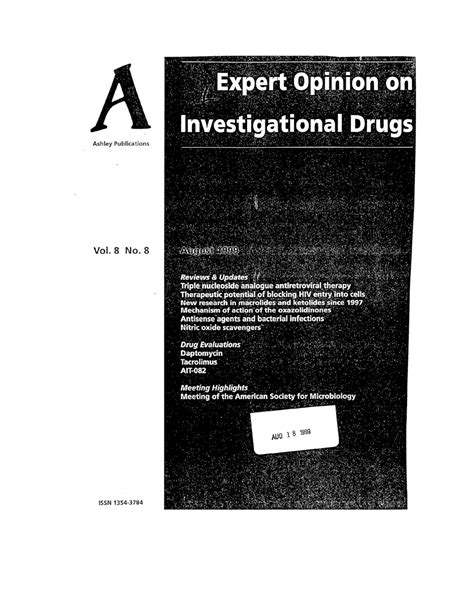 (PDF) Mechanism of action of oxazolidinone antibacterial agents