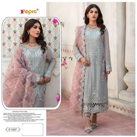 Rosemeen C By Fepic Georgette Pakistani Semi Stiched Salwar Suits