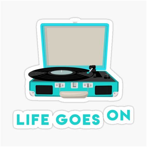 "Life Goes On album vinyl" Sticker for Sale by SerenaChoe | Redbubble