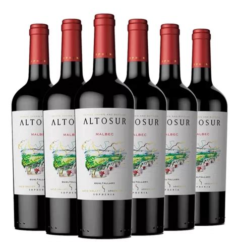 Vino Altosur Malbec Caja X 6 X 750ml Finca Sophenia MercadoLibre