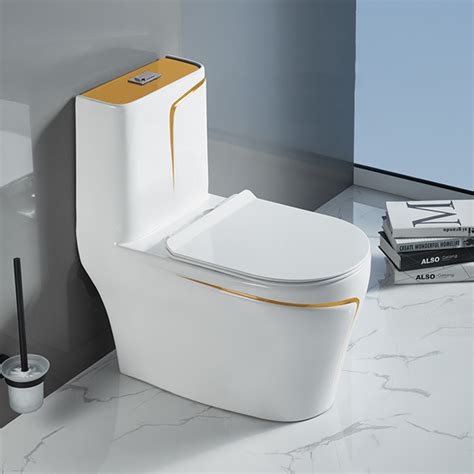 Luxury Sanitary Ware Water Closet Ceramic Bathroom Porcelain Gold Wc