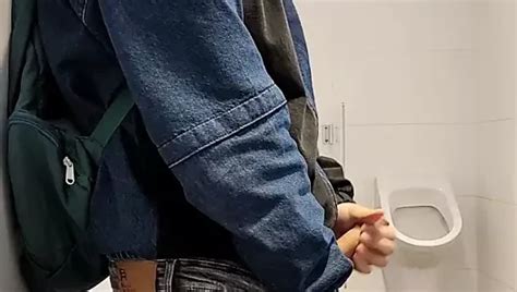 Risky Urinal Wank And Cum Gay Public Masturbation Porn Feat Exhibare XHamster