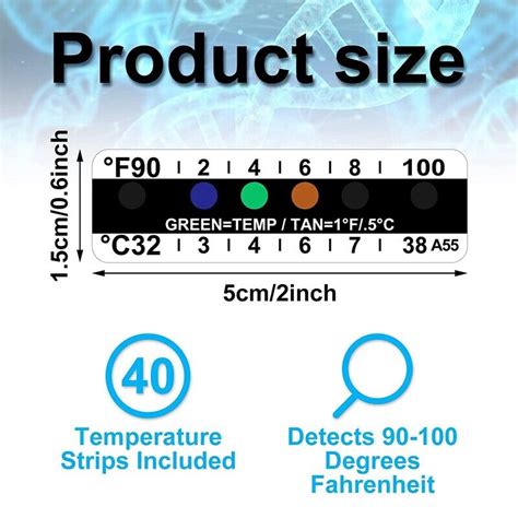 X Pieces Temperature Strips Testing Adhesive Temperature Strips