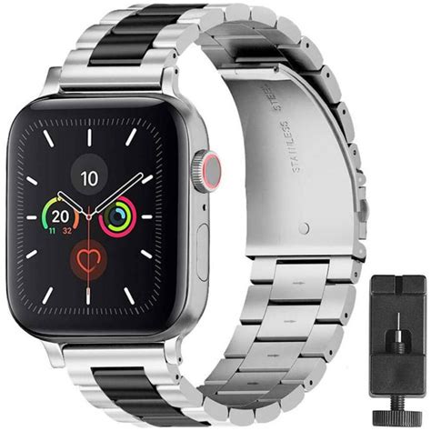 Kjøp Klokkereim RSF stål sølv sv Apple Watch 5 44mm CaseOnline se