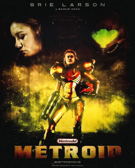 Metroid Movie Poster - Brie Larson as Samus Aran