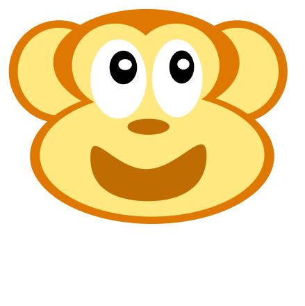 Monkey Face Clip Art Image - ClipSafari