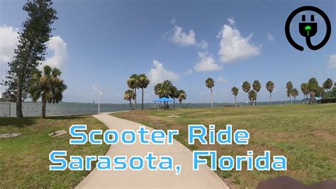 Sarasota Florida Electric Scooter Ride Along Waterfront Central