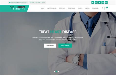 Responsive Free Hospital Website Templates - Templates Hub