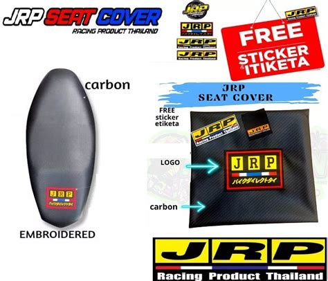 Kawasaki Barako Original Jrp Box Rubberize Logo Dry Carbon Seat Cover