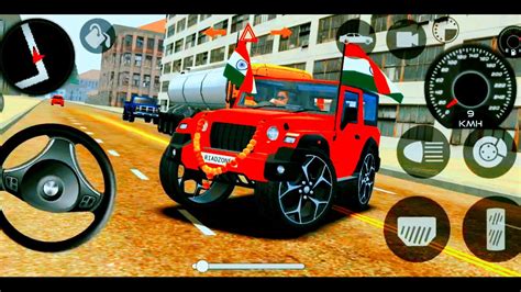 Dollar Song Modified Mahindra Red Thar Indian Cars Simulator 3D