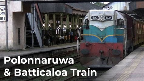 Udaya Devi Polonnaruwa And Batticaloa Express Train Departing Fort