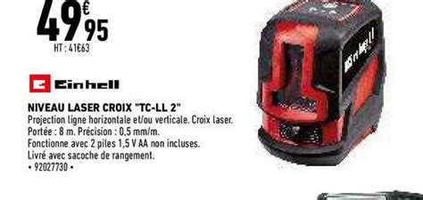 Offre Niveau Laser Croix Tc Ll Einhell Chez Brico Cash