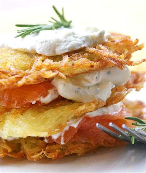 Potato Pancakes Recipe — Potato Pancakes with Smoked Salmon — Eatwell101