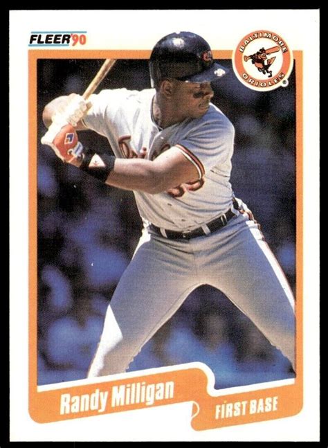 1990 FLEER Baseball Trading Card RANDY MILLIGAN 183 Baltimore