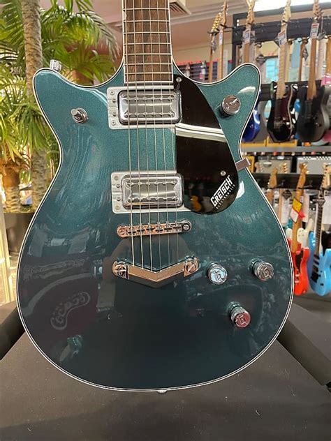 Gretsch G5222 Electromatic Double Jet Bt With V Stoptail Jade Grey