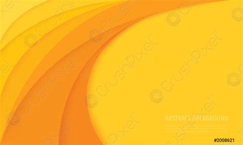 Yellow Curve Background Vector Illustration Eps10 Stock Vector