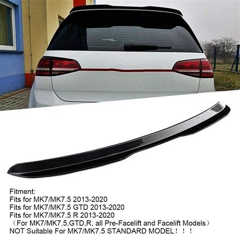 Buy Aramox Rear Roof Spoiler Wing Gloss Black Spoiler Wing Refit For