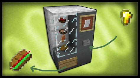 Minecraft How To Make A Working Vending Machine Youtube