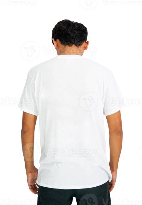 Man In White T Shirt On Isolated Background 11842208 Png