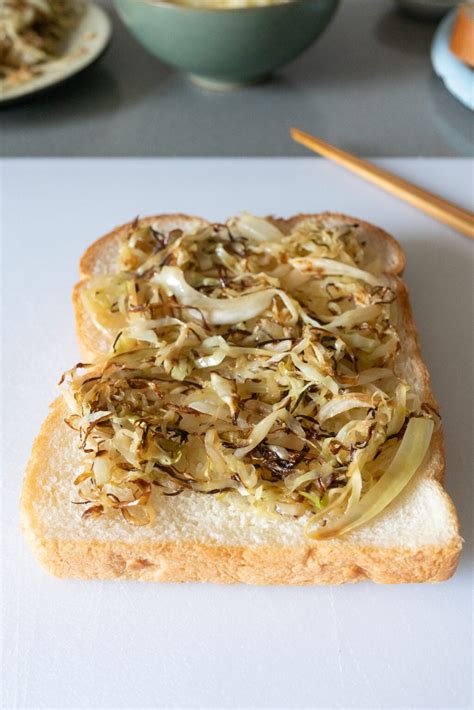 Natto Toast with Cheese and Cabbage - Onolicious Hawaiʻi