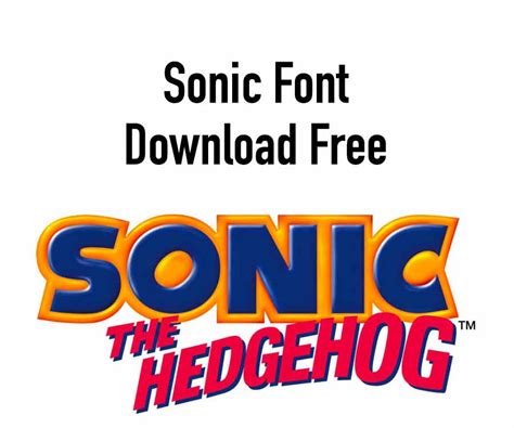 Sonic Font Download Free - THE HEDGEHOG" Font (2023)