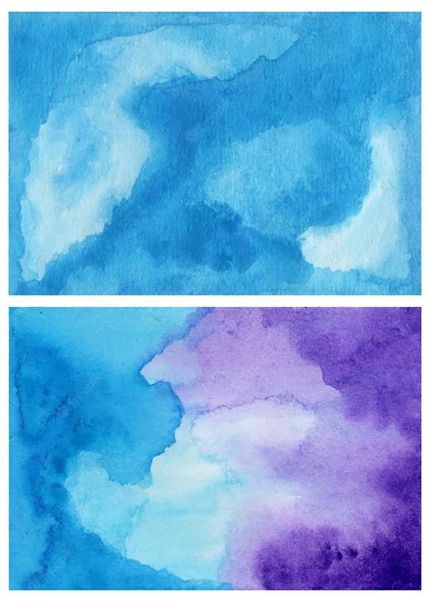 Premium Vector Blue And Purple Watercolor Abstract Background